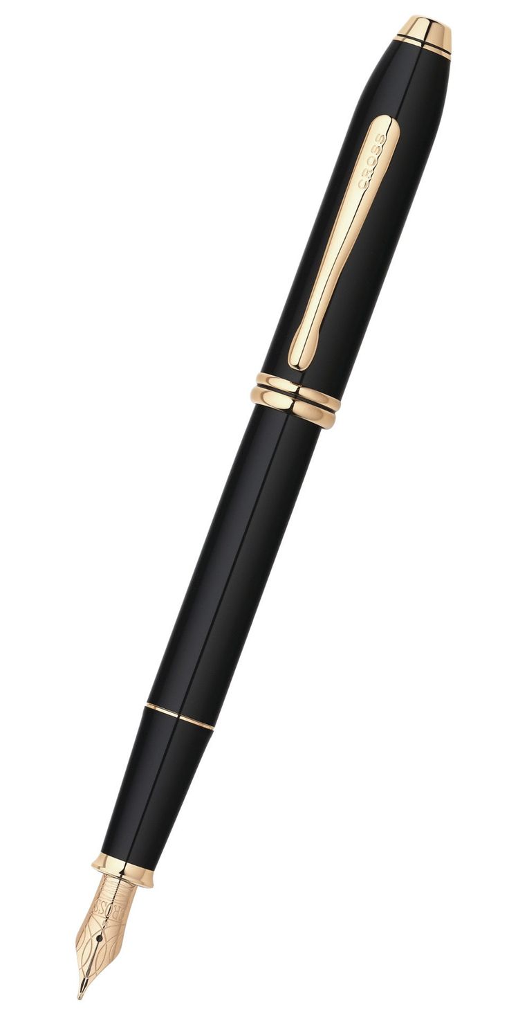 PEN A.T. Cross  Townsend® Black Lacquer with 23KT
